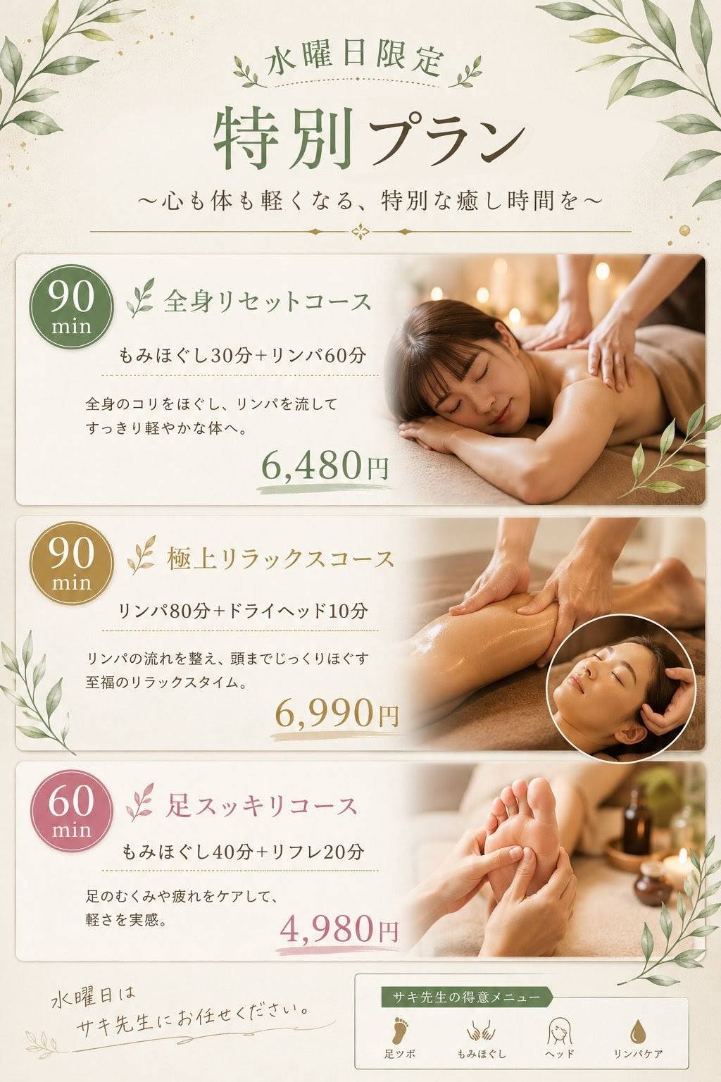 水曜日はサキ先生